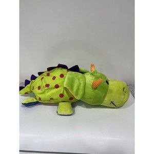 Flip A Zoo Imogen Green Dragon Persephone White Unicorn Plush Stuffed Animal 23"
